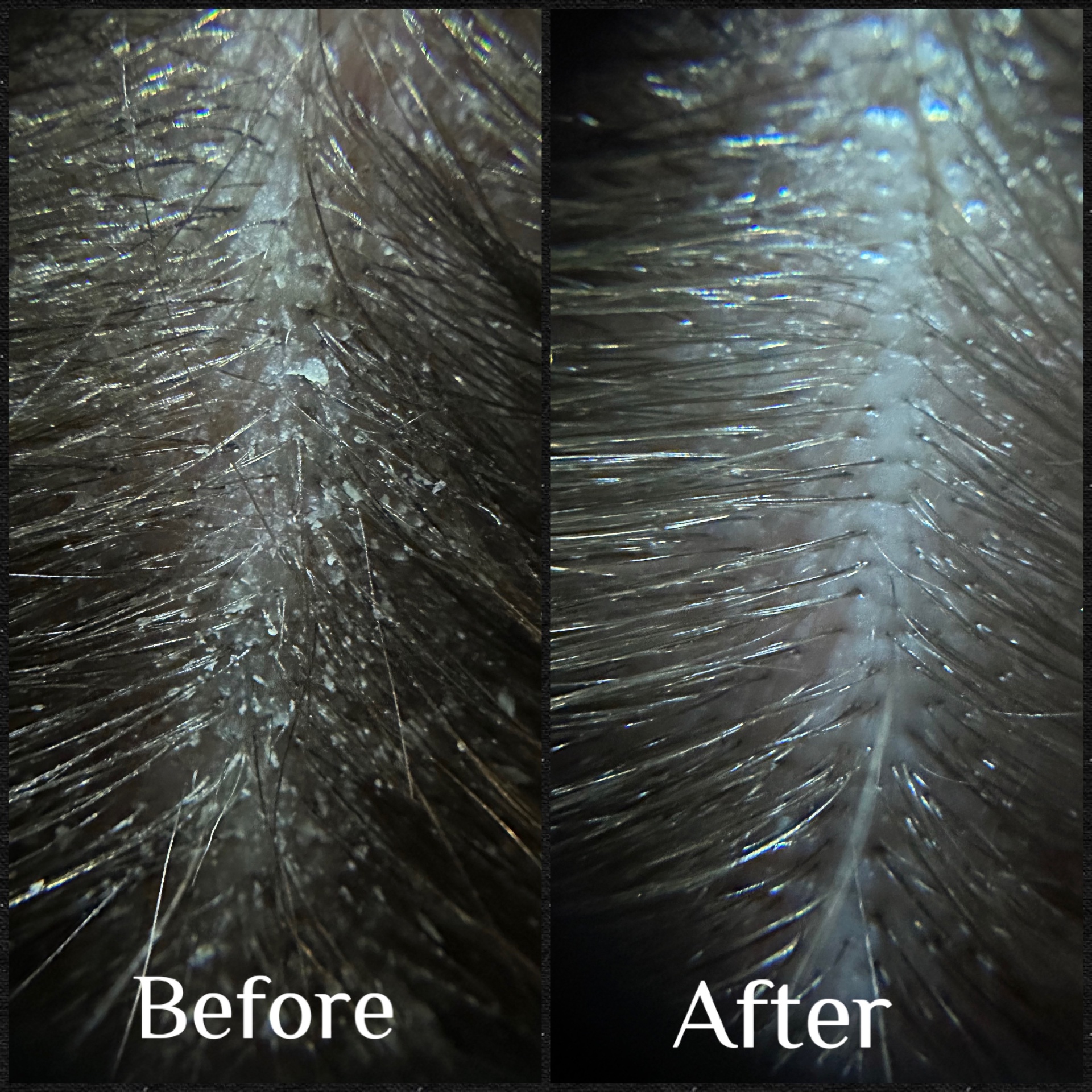 Clean scalp reset after head spa treatment in OKC at HairPlay Spa